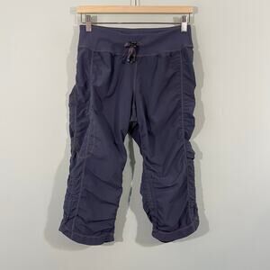 Zella Women Gray Ruched Studio Dance Pants Size 6